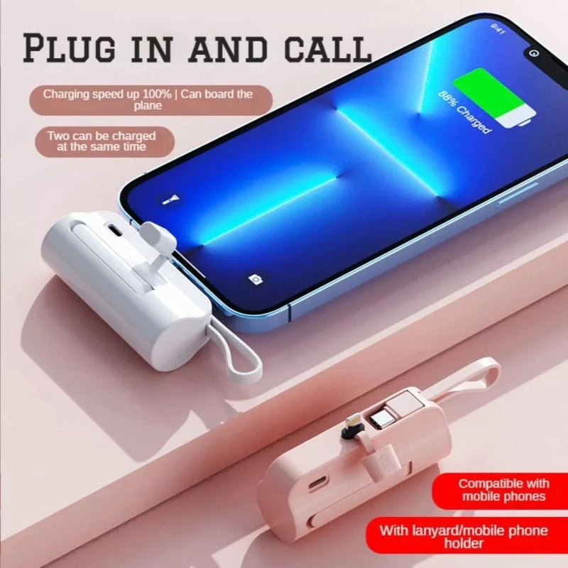 Mini carregador portatil power bank para celular IPNHONE Samsung Xiaomi