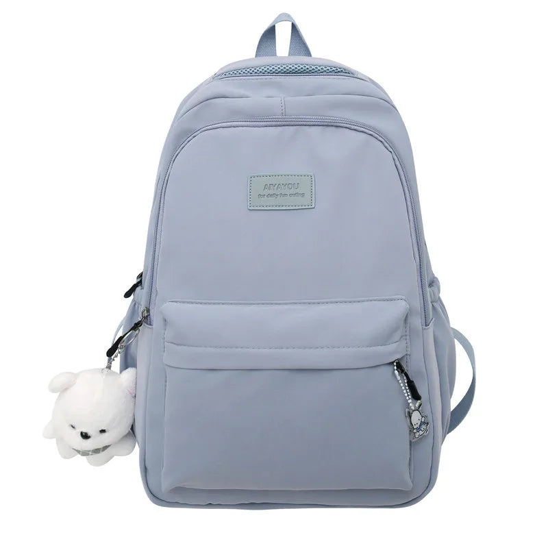 New Female Fashion Lady High Capacity Waterproof College Backpack Trendy Girls Laptop School Bags Cute Girl Travel Book Bag