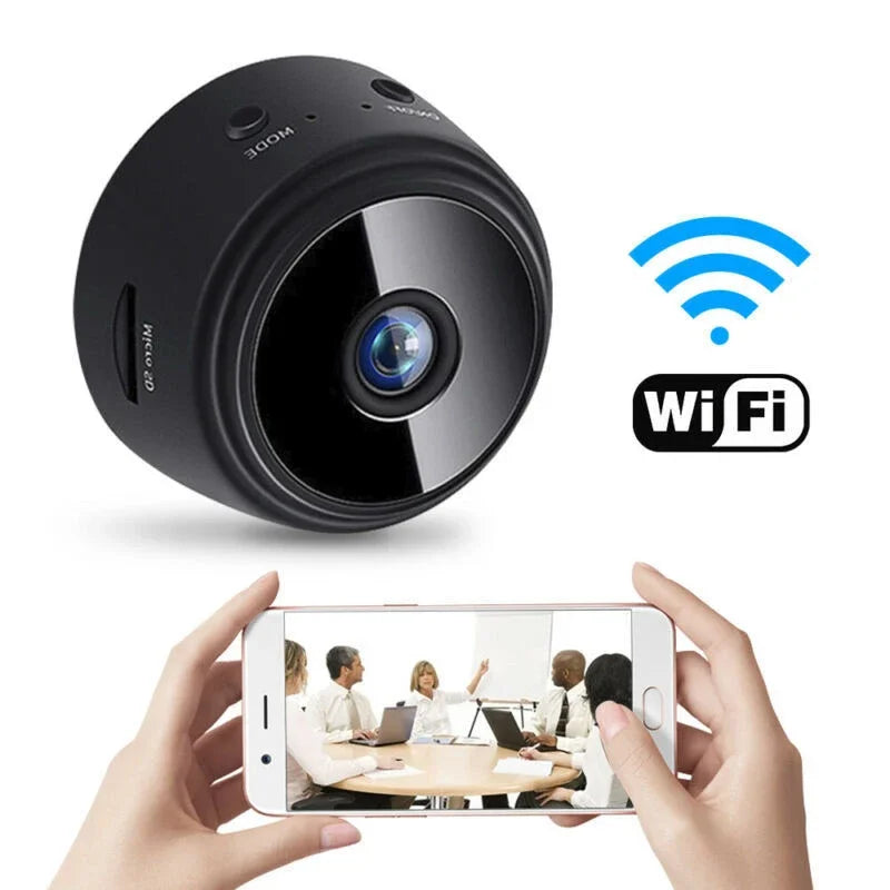 Mini câmera sem fio WiFi, gravador de vídeo, gravador de voz, monitoramento de segurança, casa inteligente,